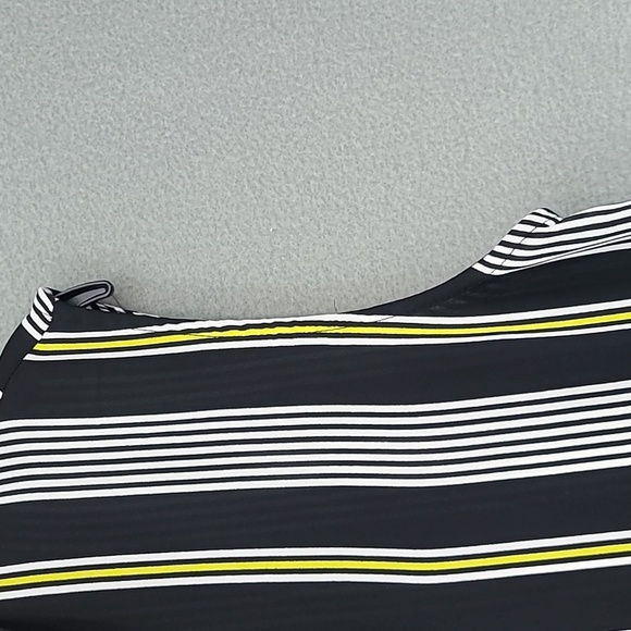 WORTHINGTON Women's Black White Yellow Sleeveless Hi-Low Tunic Top - Size Small - Picture 3 of 13